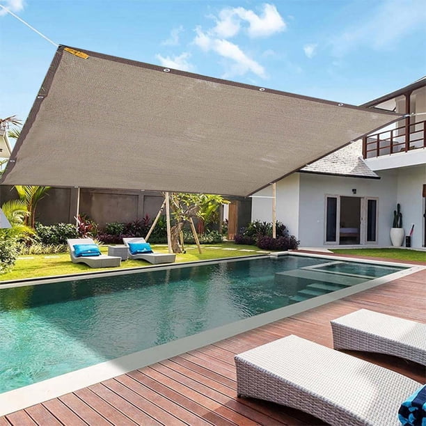 Xihbxyly La Oferta de Hoy Sombrilla Exteriores, Sombrilla para Piscina, Toldo para El Sol, 95 Por Ciento de Protección Solar, Sombra Rectangular, Bloque Solar para Patio, Jardín, Instalaciones Al Air