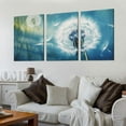 thumbnail image 2 of TIAOTIAOHOU Canvas Print Wall Art Effect Dandelion Close Up Nature Wilderness Photography Realism Rustic Scenic Colorful Multicolor for Living Room, Bedroom, 12''x16''X3 Panels, 2 of 4