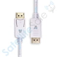 thumbnail image 3 of SatelliteSale DisplayPort DP Cable Mâle à Mâle Fil Universel PVC Cordon Blanc 3 Pieds, 3 of 5