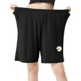 thumbnail image 4 of QAFOPEH Women Daisy Print Elastic Waist Side Pocket Shorts, 4 of 6