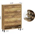 thumbnail image 2 of Tribesigns Shoe Cabinet with 2 Flip Drawers, 31.5" Narrow Hidden Shoe Storage Cabinet, Retro Shoe Rack, 2 of 7