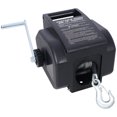 thumbnail image 3 of 12v 2000lbs Trailer Winch,Reversible Electric Winch, for Boats Up to 5000 Lbs, Galvanized Wire Rope, Rapid Mount, Handheld Remote,Power in and Manual Out, 3 of 18