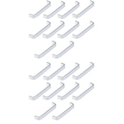 Masteelf 20 pcs Aluminum Alloy Kitchen Cabinet Drawer Door Knobs Pull Handle (Silver)