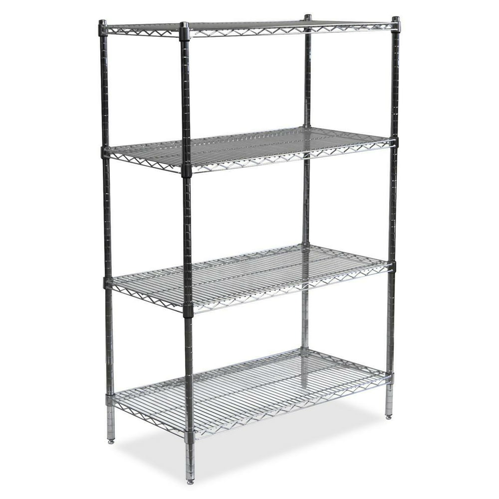Sandusky Lee Industrial Chrome Wire Shelving, 4 Tier