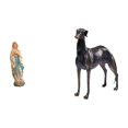 thumbnail image 1 of Figura Decorativa De Resina De Galgo Bendito, Escultura De Escritorio Para Oficina, Coche, Sala De Estar, Hotel O Centro De Mesa Navideño., 1 of 8
