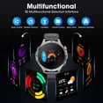 thumbnail image 3 of Minsxk Military Smart Watch for Men, 55MM AMOLED Display，with 110+Sports Modes/IP68 waterproof，fits for Android and iPhone Devices (Black), 3 of 8
