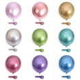 thumbnail image 2 of Globos metálicos de Metal para cumpleaños, 10/20/30 piezas, azul, rojo, cromado, plata, oro rosa, para fiesta, Baby Shower, decoraciones de boda, 2 of 7