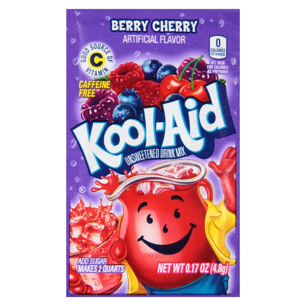 KoolAid Twists Blastin' Berry Cherry Unsweetened Soft Drink Mix