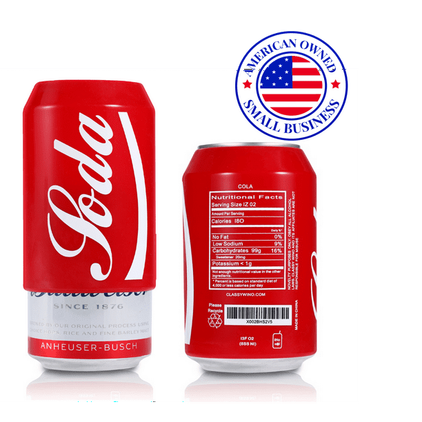 beer can covers that look like soda 2 pack from classy wino walmart com walmart com