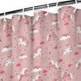 thumbnail image 3 of Pink Unicorn Cloud Heart Pattern Shower Curtain 36"x72" ,Bathroom Decorative Shower Curtains Set with 12 Hooks,Modern Waterproof Washable Shower Curtain, 3 of 6