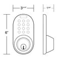 thumbnail image 3 of MiLocks BLEF-02SN Bluetooth/Keypad Deadbolt, Satin Nickel, 3 of 5