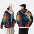 thumbnail image 4 of Lsque Colorful Flower Goat UPF 50+ Lightweight Sun Protection Men's Women's Long Sleeve Shirt, Hoodie Performance -3X-Large, 4 of 9