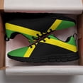 thumbnail image 3 of Men Women Jamaican Shoes Unisex Adult Running Shoes Breathable Casual Sport Tennis Sneakers Black Size 11.5, 3 of 5