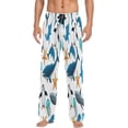 thumbnail image 2 of FREEAMG Sea Animals Pajama Pants for Men, Men's Separate Bottoms, Pure Cotton Comfortable Lounge Pants for Men（397）, 2 of 7