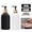 1 Black&1 White, variant on 17OZ Soap Dispenser with Bamboo Pump Refillable Shampoo Empty Bottle Kitchen Bathroom Hands Body Wash Lotion Container (2PCS)