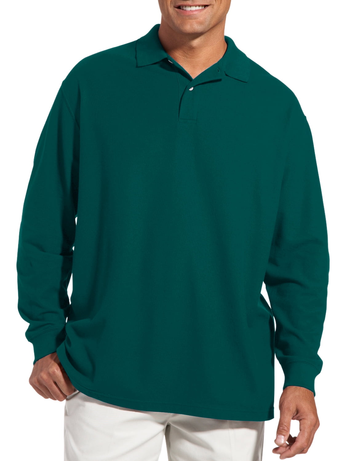 Harbor Bay by DXL Big and Tall Men's Piqué Polo Shirt, Dutch