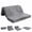 Gray, variant on Tri-Fold Folding Mattress with 6" High-Density Foam, Corduroy Cover Foldable Floor Mattress for Guests, Yoga, Apartment, Dorm & RV