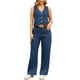 thumbnail image 1 of Conjunto de 2 piezas de chaleco de mezclilla y jeans de mujer INSPIRE CHIC XL azul oscuro, 1 of 5