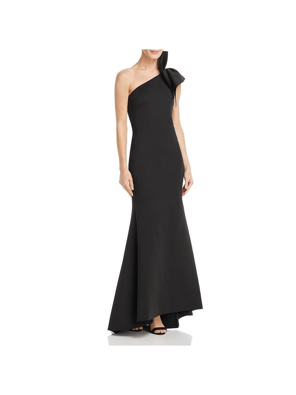 Womens Ruffled Mermaid Evening Dress 