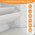 Slim Vertical Shoe Cabinet, Space-Saving Narrow Storage Rack for ...