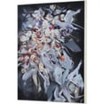 thumbnail image 3 of Maklaine 30" Modern Polystyrene Framed Canvas Fabric Painting in Matte White, 3 of 5