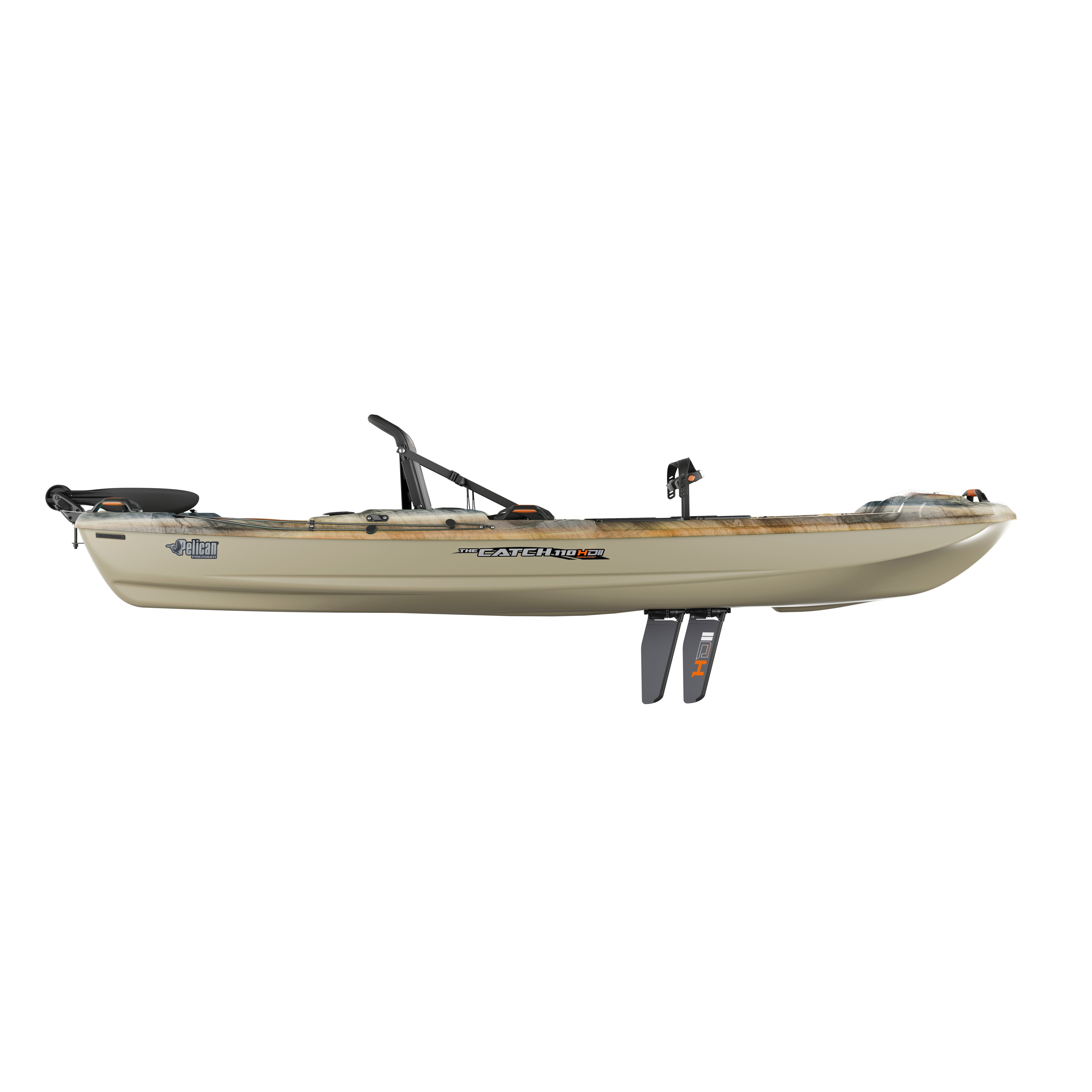 Pelican Catch 130 Hydryve II Sit-On-Top Fishing Kayak, 13' - Sandstone