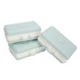 thumbnail image 2 of 3pcs 6‑Grid Pills Organizer Portable Suitcase Shape Medicine Case Travel Medicine Storage HolderLight Blue, 2 of 5