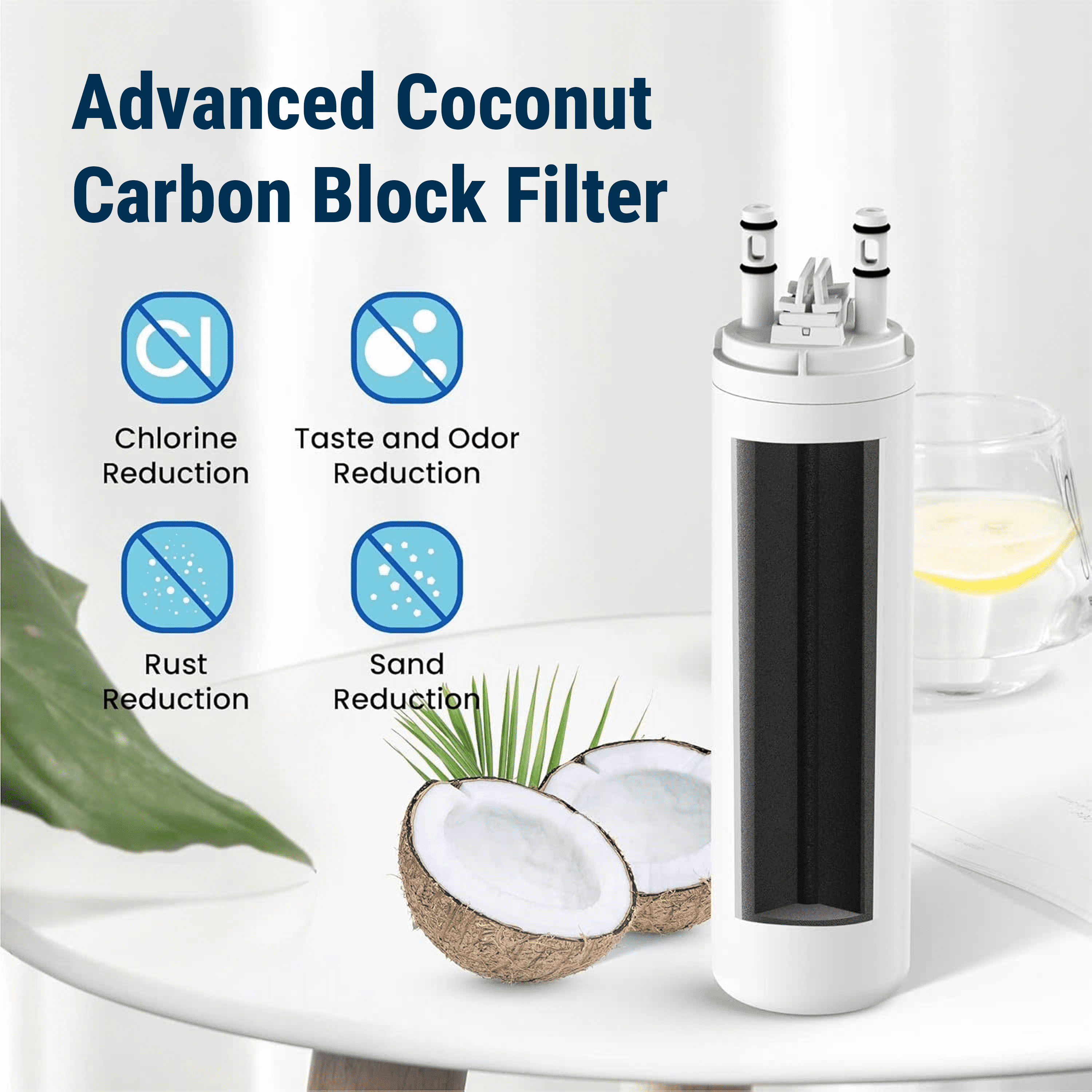 Filter Relacement Compatible With Frigidaire WF3CB, Pure Source 3, WF425, 706465, 242069601, 242086201, 242017800, Height 9 inches (3 Pack)
