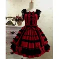 thumbnail image 2 of Lolita Dresses Sweet Pink Bows Ruffles Cotton Mini Skirts Girl Cosplay Custome, 2 of 5