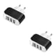 thumbnail image 2 of sweethay 3USB Cargadores de pared emisores de luz LED Dispositivo de carga Adaptador de cámaras multifunción Enchufe de EE. UU./UE de viaje Negro Enchufe de la UE 2piezas, 2 of 5