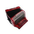 thumbnail image 3 of Hohner Corona Xtreme II 34 Button Bisonoric Accordion (GCF Keys, Pearl Red), 3 of 6