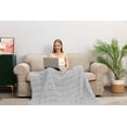 thumbnail image 3 of OKAO Home Goods Weighted Blanket Cool, Breathable And Comfortable Soft Thick for All Seasons - Silver, 3 of 5