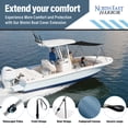 thumbnail image 2 of Knox 4EXMES 67 x 82 in. Universal T-Top Shade Extension for Bimini Tops for Boats, Mesh, 2 of 9