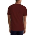 thumbnail image 2 of Hat and Beyond Mens Heavyweight Basic Short Sleeve V-Neck T-Shirts Solid Color, Up to 5XL, 2 of 6
