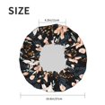 thumbnail image 6 of Kdxio Lilies Flowers Print Shower Cap for Women,Elastic and Reusable,Double Waterproof Layers Bathing Hat, 6 of 9