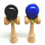 KENDAMA TOY CO. - The Best Pocket Kendama For All Kinds Of Fun (not full size) - 2-Pack - Awesome Colors: Black and Blue Kendama Set - A Tool To Create Better Hand And Eye Coordination