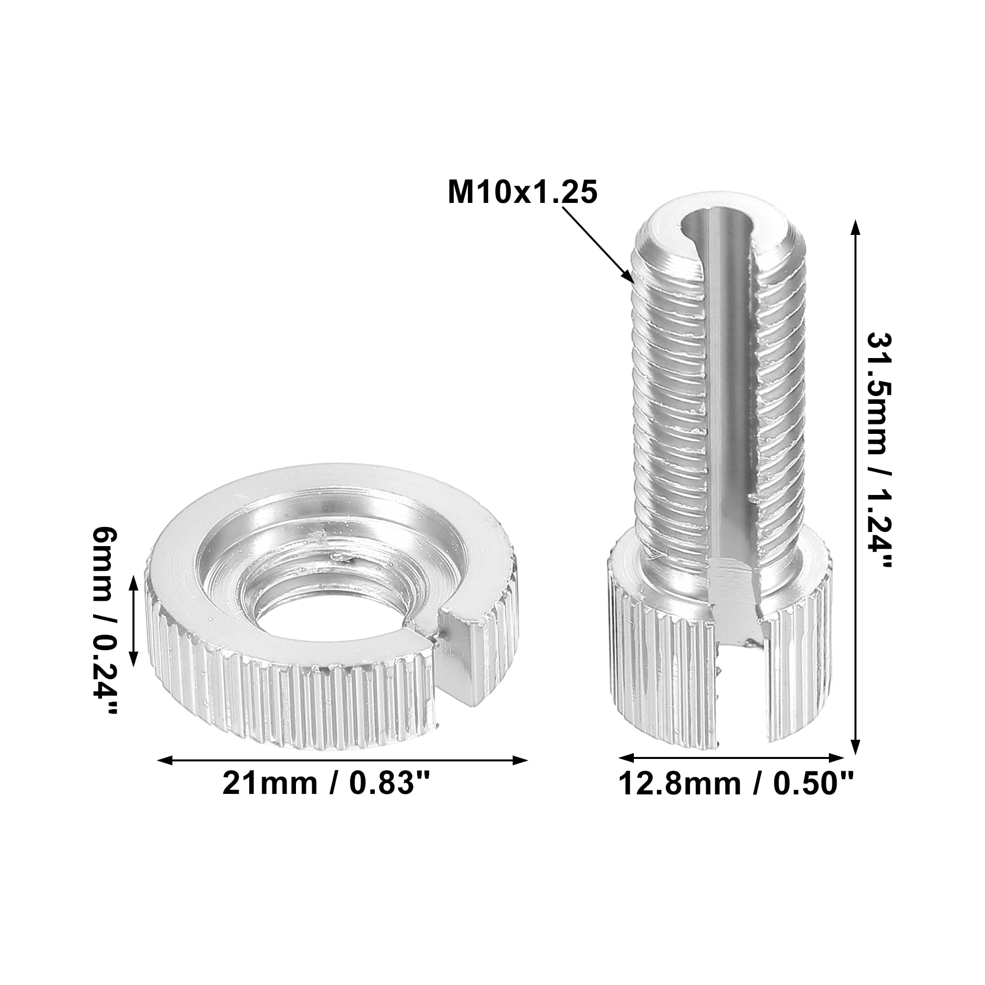 Unique Bargains Brake Clutch Cable Line Adjuster Screw for Motorcycle Bike Scooter Silver