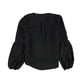 thumbnail image 2 of Blusa de punto con Manga de blusón bar III para mujer negro mediano, 2 of 2