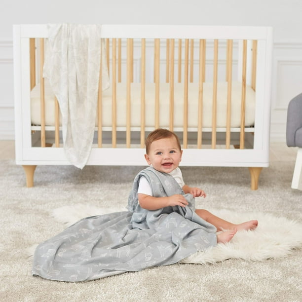 Aden by aden anais Silky Soft Swaddle Baby Blanket 100 Cotton Bamboo Muslin Large 44 X 44 inch 2 Pack Woodsy Walmart