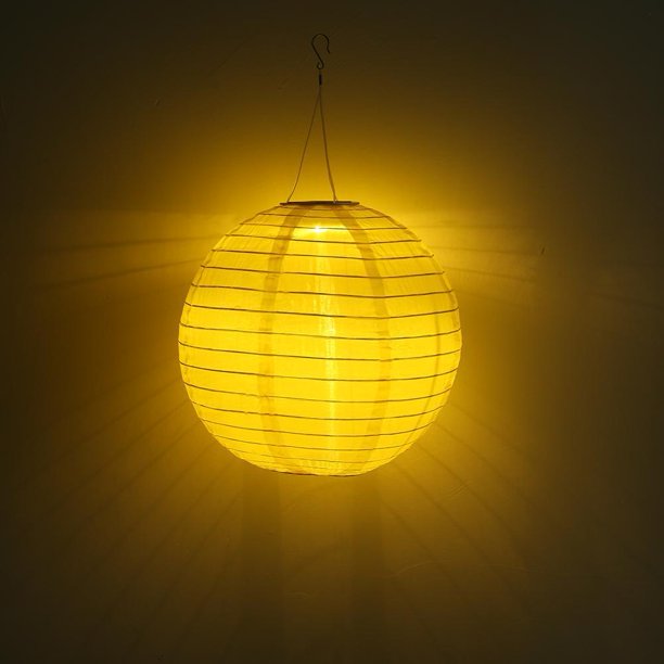 Linterna Solar Lámpara colgante redonda resistente al agua accesorios para fiestas de aniversario de bodas con energía Solar