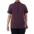 thumbnail image 3 of Athletic Works Women's Plus Active Short Sleeve Lightweight Polo Shirt, size 1X-4X, 3 of 8