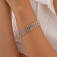 thumbnail image 4 of VNOX 5-pack Round Cut - Cubic Zirconia - Birthstone Tennis Bracelet Eternal Design - Gold Plated, Female, Adult, 4 of 5