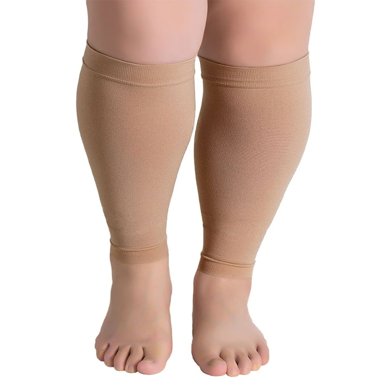 XL Leg Compression Sleeves for Men Women Plus Size Calf Compression Sleeves  Footless Leg Support Brace Socks for Varicose Veins Swelling Shin Splint  Edema Nurses Maternity Running ChYoung Aosijia 