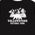 thumbnail image 4 of Inktastic Yellowstone National Park with Bear Mountains and Trees Boys or Girls Long Sleeve Toddler T-Shirt, 4 of 5