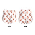 thumbnail image 5 of Lsque Orange Fox Printed Women's Running Shorts with Liner Pockets,Elastic Quick Dry Workout Athletic Gym Yoga Shorts,Womens High Waist Shorts-Small, 5 of 9