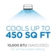 thumbnail image 4 of BLACK+DECKER Aire acondicionado portátil de 14.000 BTU con mando a distancia, color blanco, 4 of 5