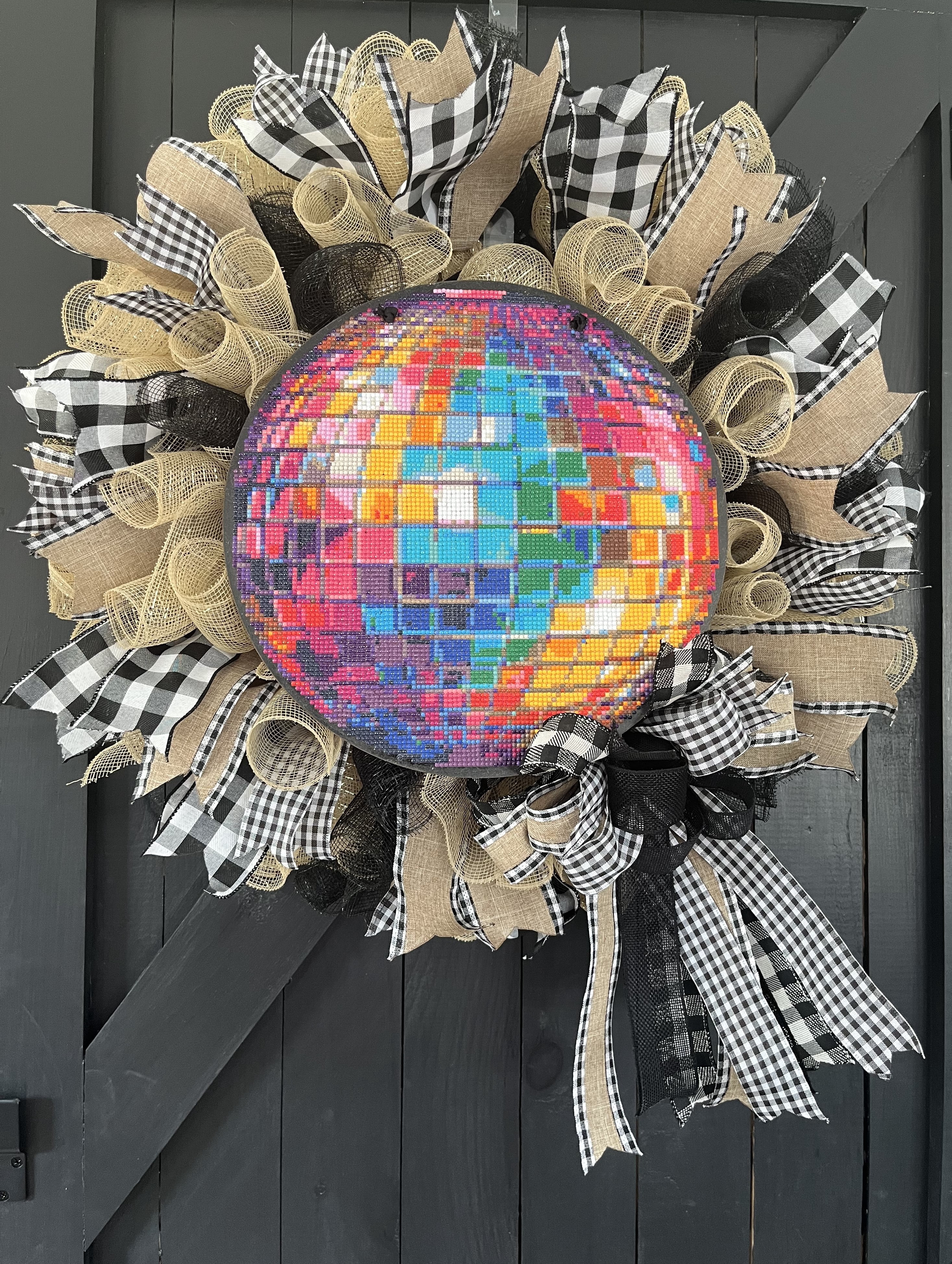 Diamond Art Painting Kit, Disco Ball Sign