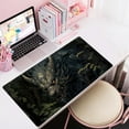 thumbnail image 5 of Japan Black Desk Mat Dragon Anime Gaming Mouse Pad Large Desk Pad for Desk Computer Pc Laptop Office Decor for Men, Anime Mouse Keyboard Pad Stitched Edges Non-Slip Rubber Mat Desk Pad, 31.5x15.8 in., 5 of 6