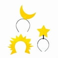 thumbnail image 5 of Sun/Moon/Star Hairbands Photo Booth Props Eye-catching Sun Headbands Party Headpiece Fun Headbands for Music Festivals, 5 of 10