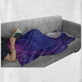 thumbnail image 6 of Anime Soft Flannel Fleece Throw Blanket, Purple Anime Fairy Sitting in Theme of Zodiac Astrology Horoscope Sign Artprint, Cozy Plush for Indoor and Outdoor Use, 60" x 80", Purple Blue, by Ambesonne, 6 of 6